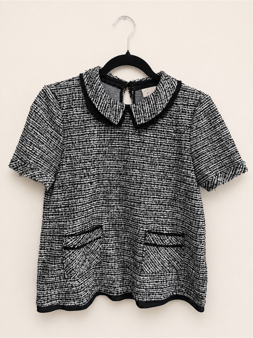 ANTHROPOLOGIE Postmark Thornburgh Boucle Tweed Top Size Small